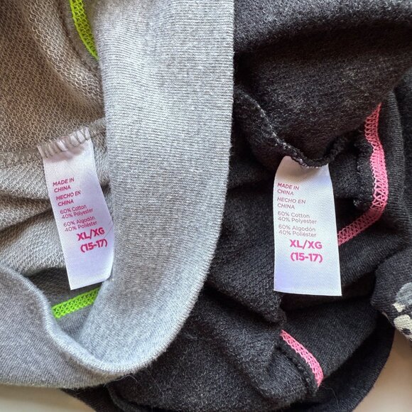 Hard Candy Hooded Zip-Up Sweatshirts Floral & Tie-Dye Prints Women XL(15-17) 2Pk - Picture 12 of 12